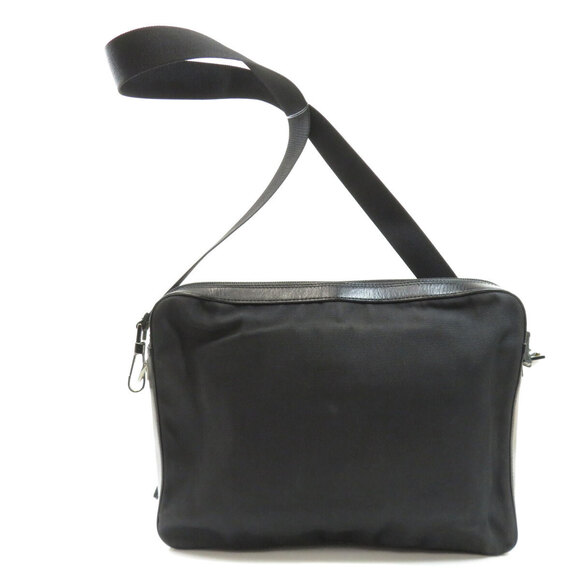 Gucci Logo Plate Shoulder Bag Nylon - Picture 2 of 10